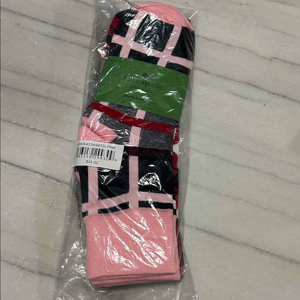 Kate Spade Crew Socks 3 Pr - Picture 3 of 4